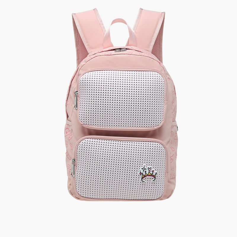 light_and_nine Backpack-With Jibbitz-3 Cmprt With Zipper Closure- (Eva) Pink \ 44X31X14 - Image 1